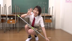 【シーン動画】鳴海千秋制服お掃除パンチラ告知