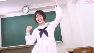 【シーン動画】天乃みくる制服ワンピース逆さパンチラ告知
